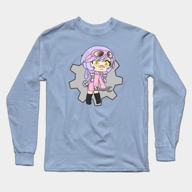 Gacha Girl - Sarah the Mechanic Long Sleeve T-Shirt by UwU Kitty